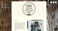 Desktop Screenshot of mcfarlandhousecafe.com